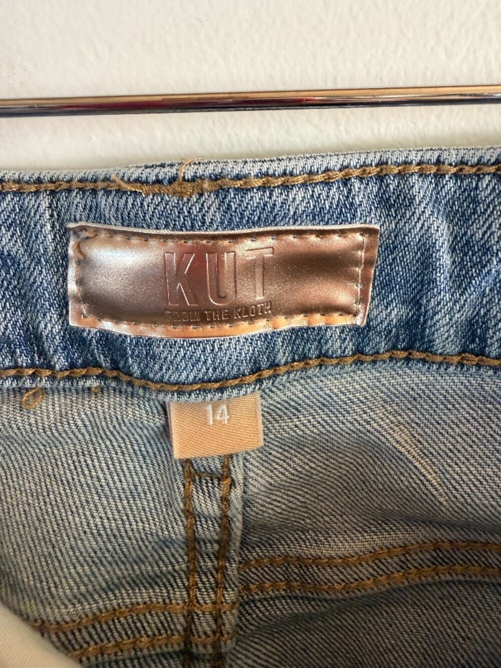 Kut From the Kloth Meg Fab Ab Wide Leg High Rise Jeans Size 14 - Picture 5 of 6